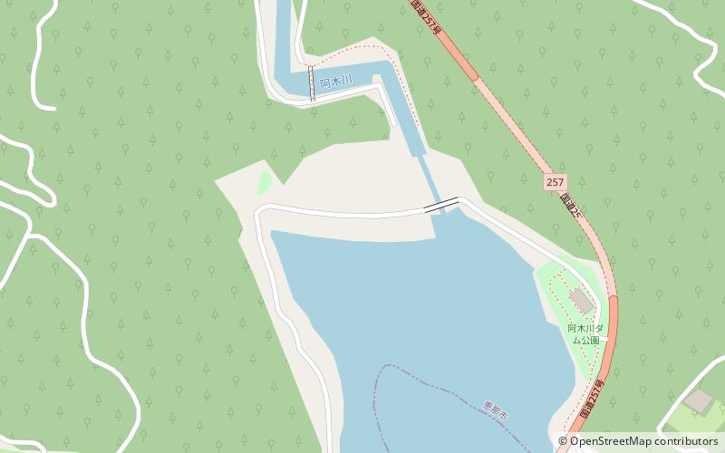 Agigawa Dam location map