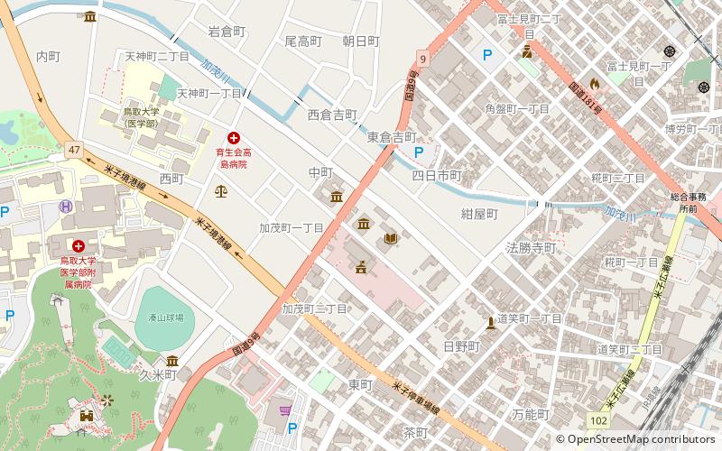 Yonago City Museum of Art location map