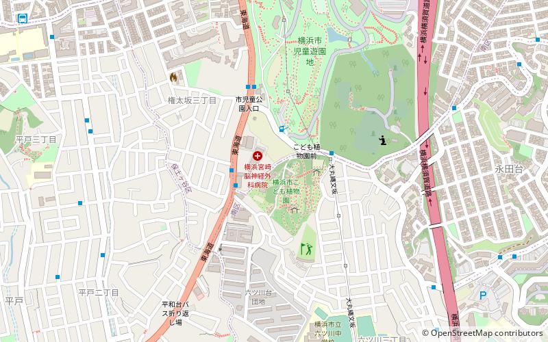 Yokohama Municipal Children's Botanical Garden location map