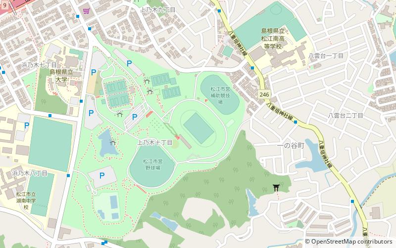 Matsue Athletic Stadium location map