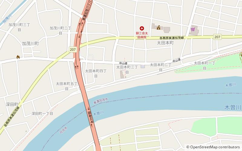 Ōta-juku Nakasendō Museum location map