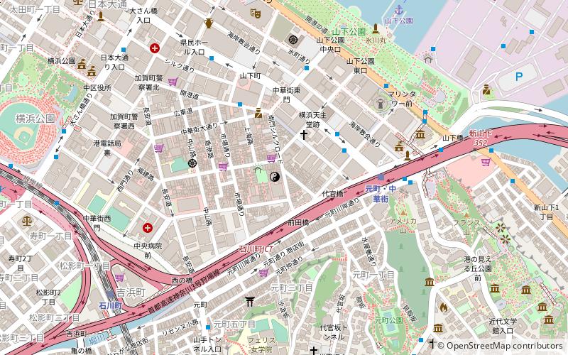 Yokohama Ma Zhu Miao location map
