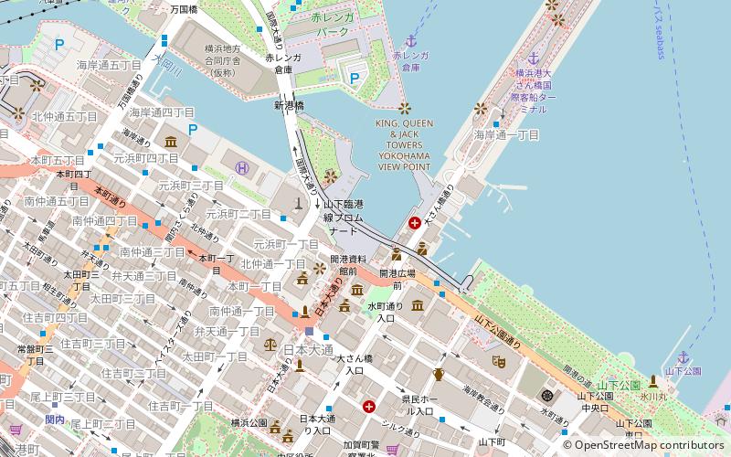 Yokohama Customs Museum location map