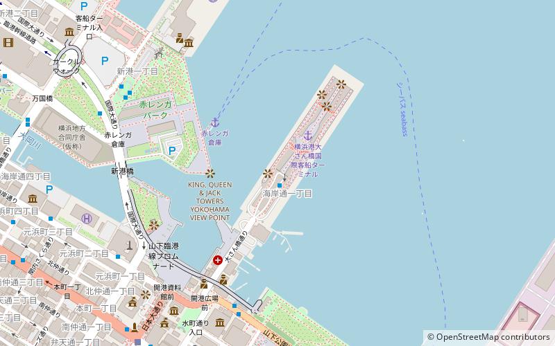Terminal maritime international de passagers de Yokohama location map
