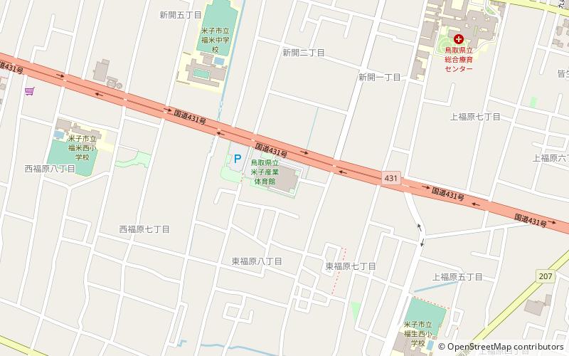 Yonago Industrial Gymnasium location map