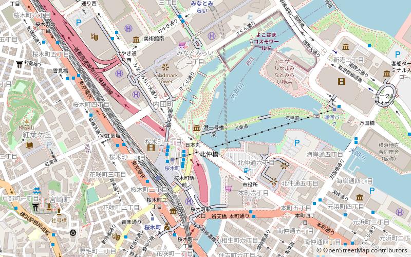 Yokohama Port Museum location map