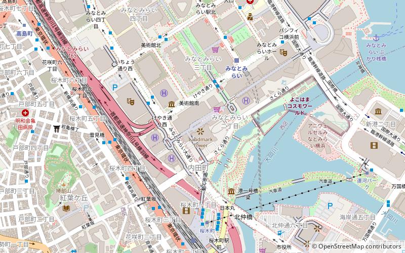 Yokohama Landmark Tower location map