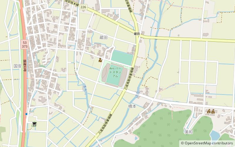 Tottori Bank Bird Stadium location map