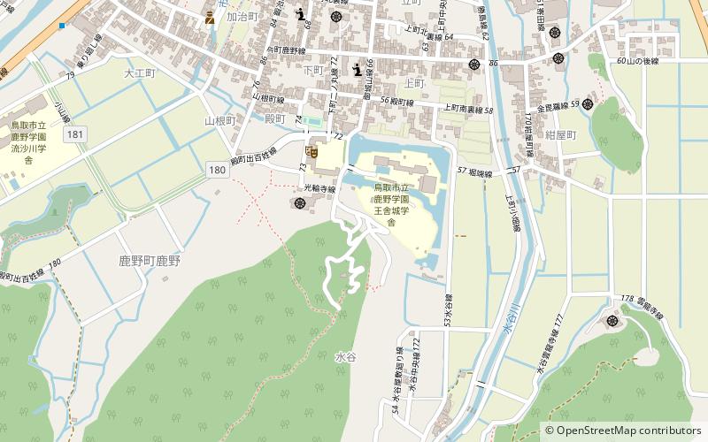 Shikano Castle location map