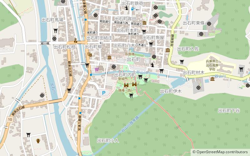 Izushi Castle location map