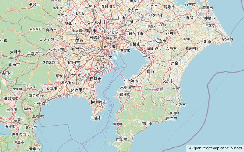 Tokyo Wan Aqua-Line location map