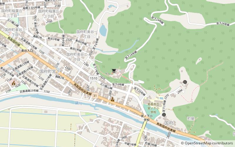 Ube-jinja location map