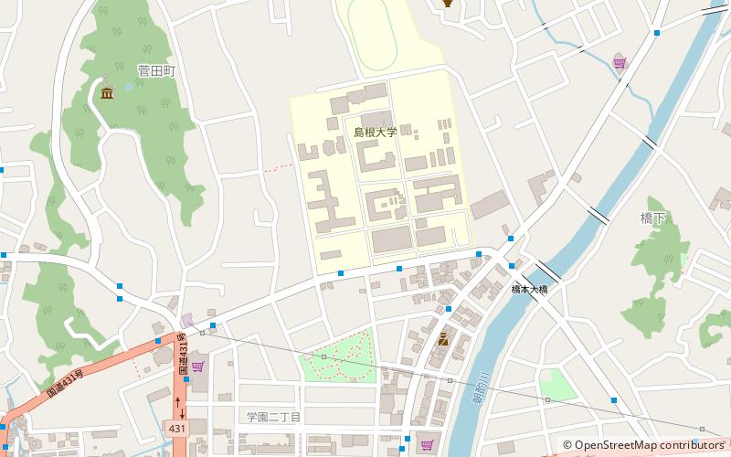 Université de Shimane location map