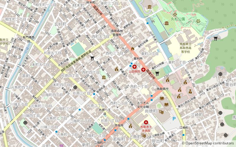 niao qu xian li tong yao guan niao qu shi jieomocha guan tottori location map