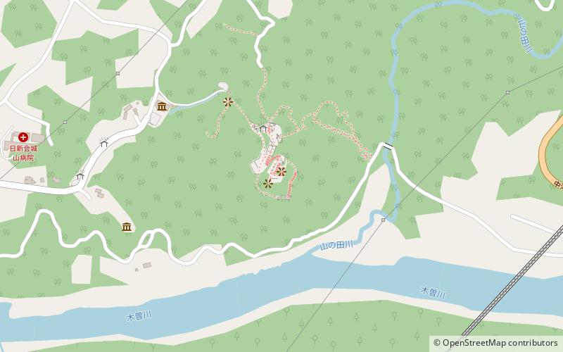Kaneyama Castle location map