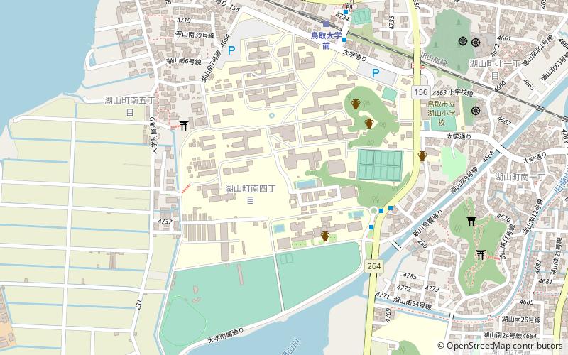 Universität Tottori location map