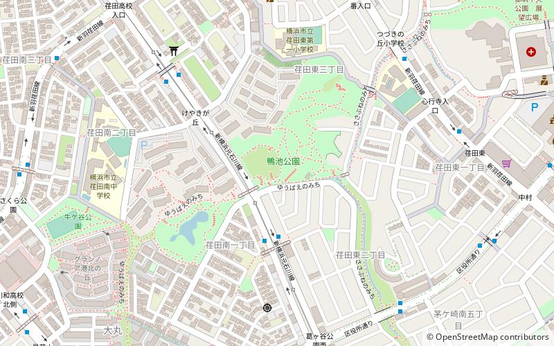kamoike park jokohama location map