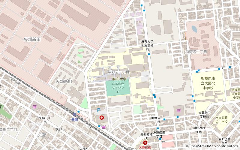 Azabu University location map