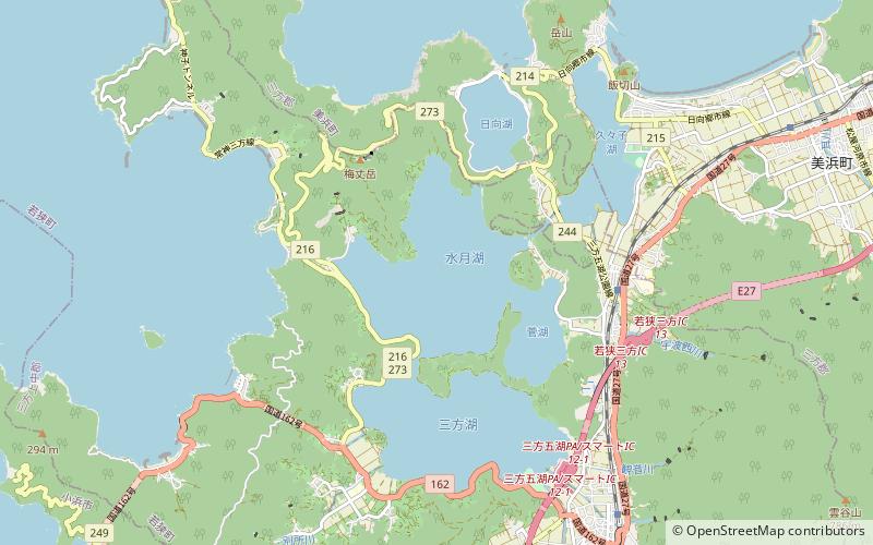lake suigetsu quasi park narodowy wakasa wan location map