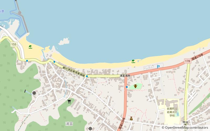Uradome Coast location map