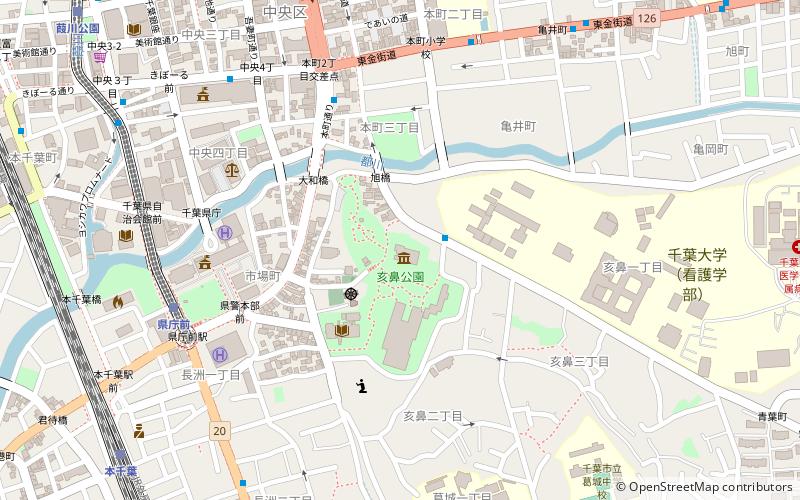 chiba castle location map