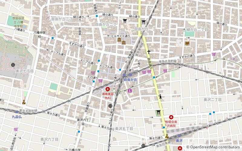 Jiyūgaoka location map