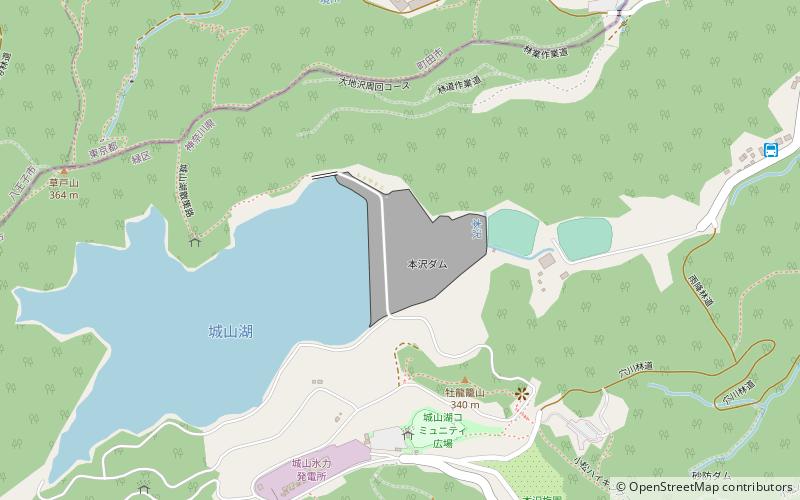 Honzawa Dam location map