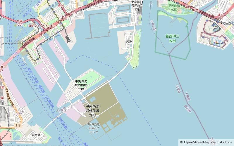 Tokyo Gate Bridge location map