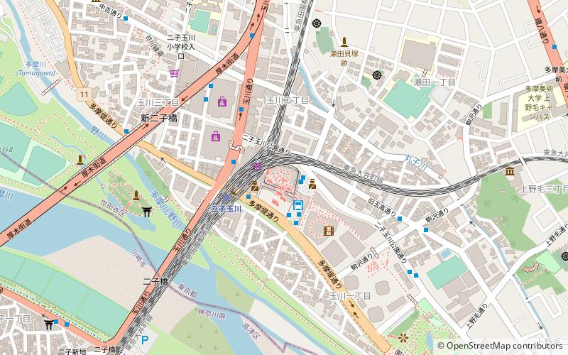 Futako-Tamagawa Rise location map