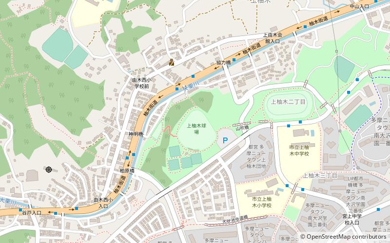 Kamiyugi Park Baseball Field location map