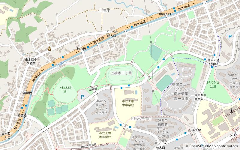 Kamiyugi Park Athletic Stadium location map
