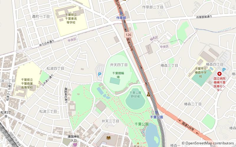 Chiba Velodrome location map