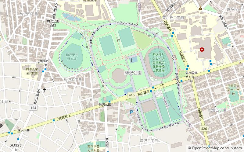 Gymnase de Komazawa location map