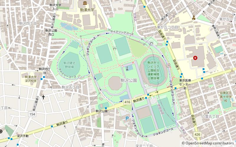 Parc olympique Komazawa location map