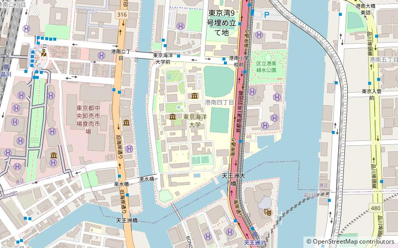 Tokyo University of Marine Science and Technology location map