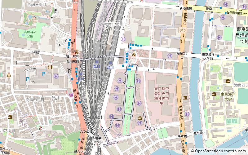 Shinagawa East One Tower location map