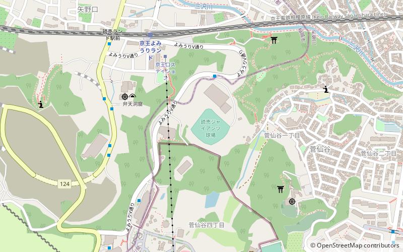 Yomiuri Giants Stadium location map