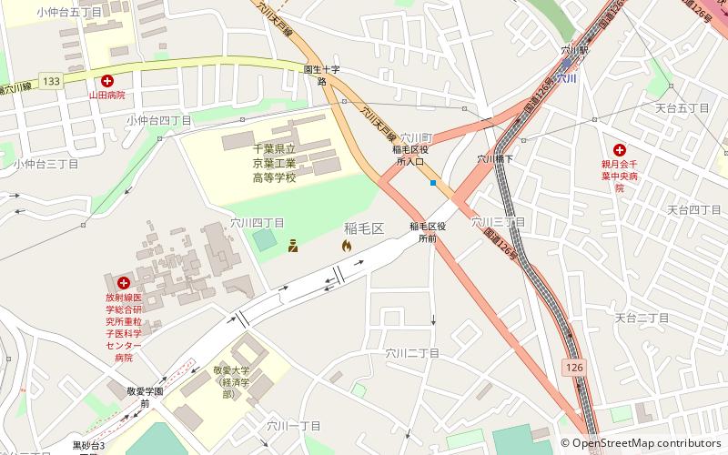 Inage-ku location map