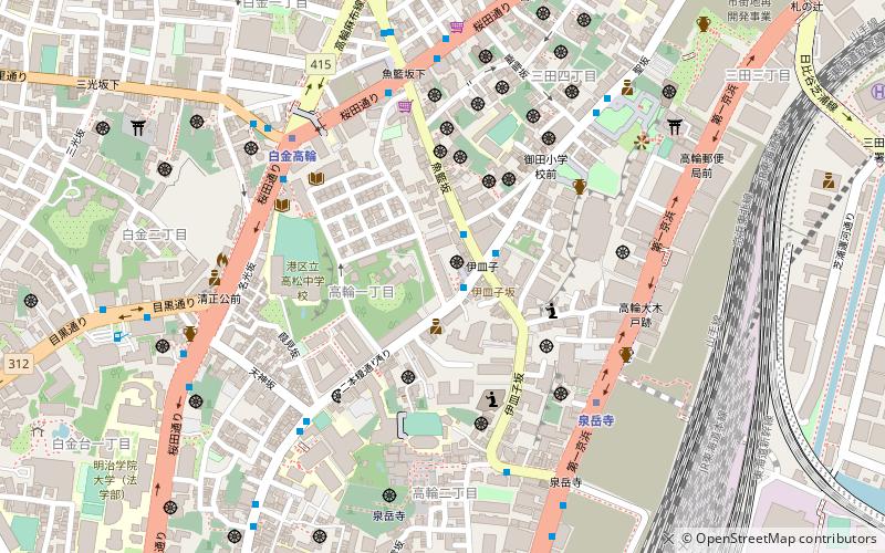 Takanawa Residence location map
