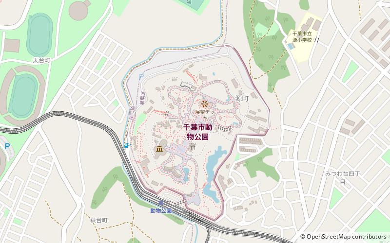 Chiba Zoological Park location map