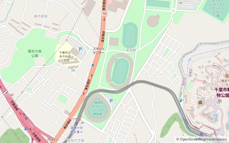 Chiba Sports Center Stadium location map