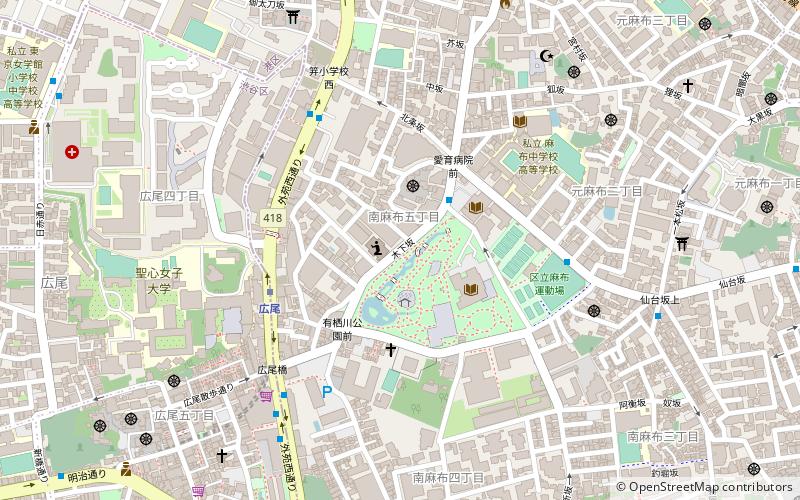 Tokio-Tempel location map
