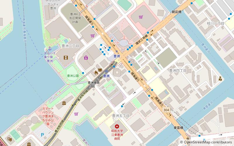 toyosu ciel tower tokyo location map