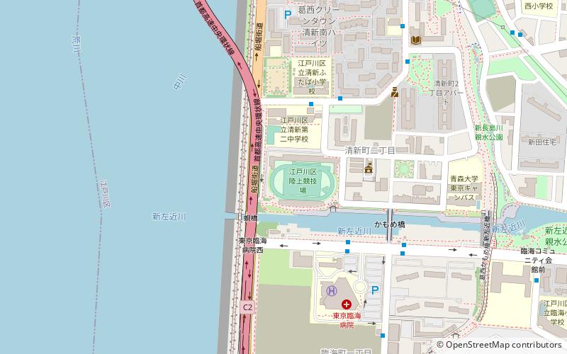 Edogawa Stadium location map