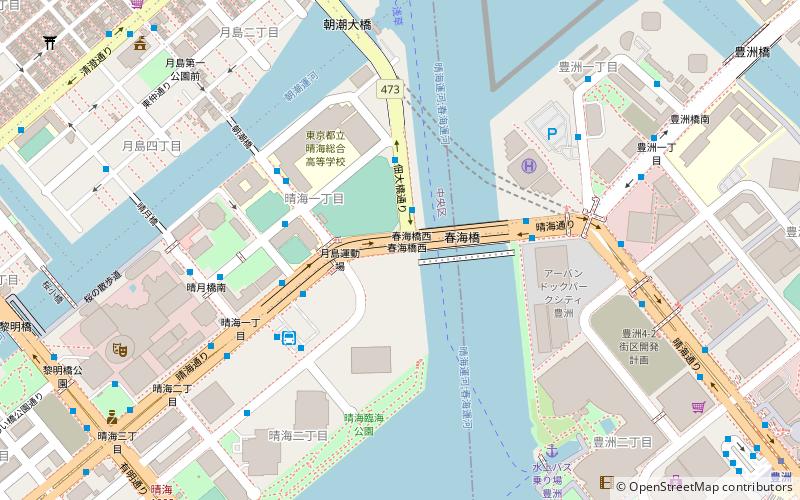 Harumi Island Triton Square location map