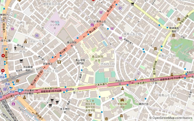 Aoyama-Gakuin-Universität location map