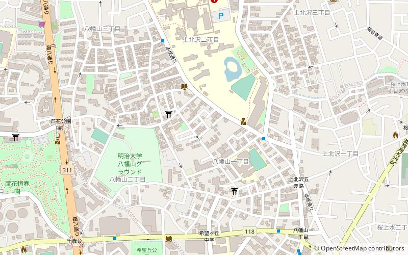 Hachimanyama location map