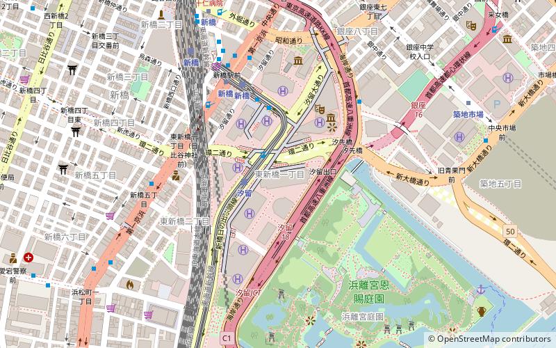 Tokyo Shiodome Building location map