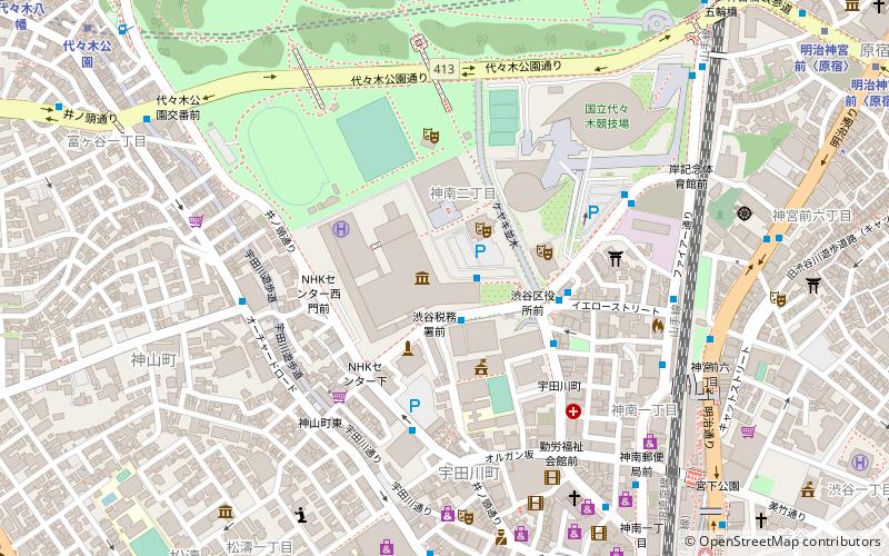 NHK Studio Park location map