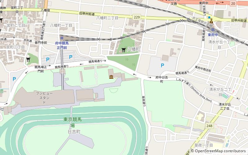 JRA Race Museum location map